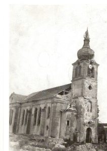 l'église après la guerre